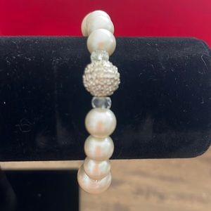 Faux pearl bracelet